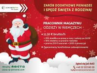 Pracownik magazynu odzieży (k/m) – Niemcy – praca do 23.12.2021 i Święta w domu! Premia 150 €!