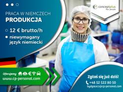 Pracownik produkcji (k/m) - Niemcy - Również dla par i grup!